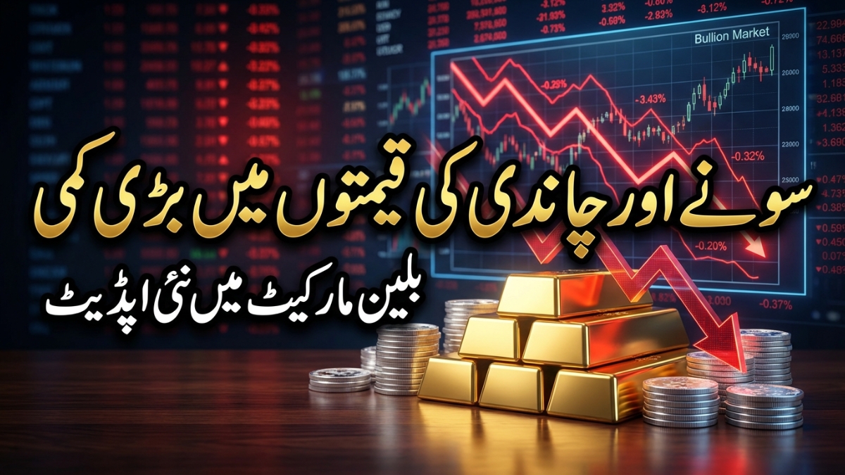 Gold and Silver Prices Decline Sharply in Pakistan’s Bullion Market