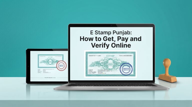 E Stamp Punjab: How to Get, Pay and Verify Online
